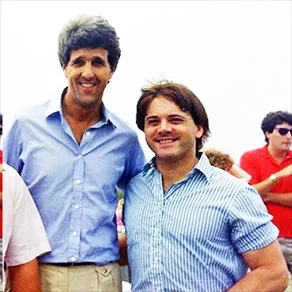 Jerry Schmeer with friends