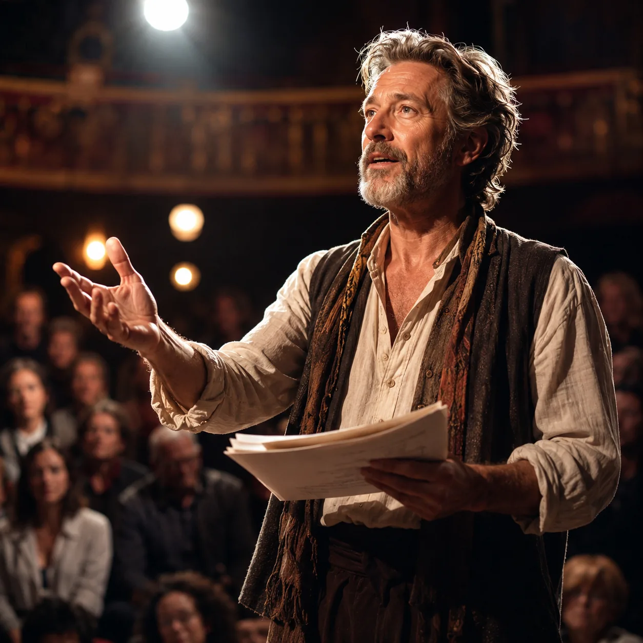 Actor on stage